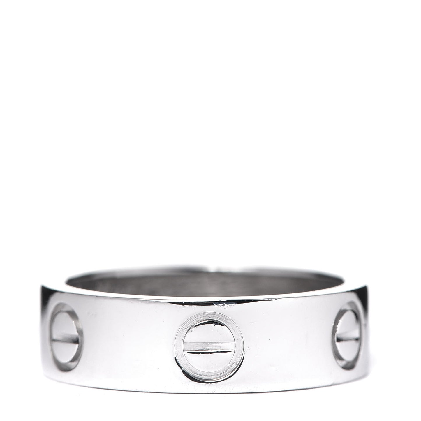 Platinum 5.5mm LOVE Ring 51 5.75