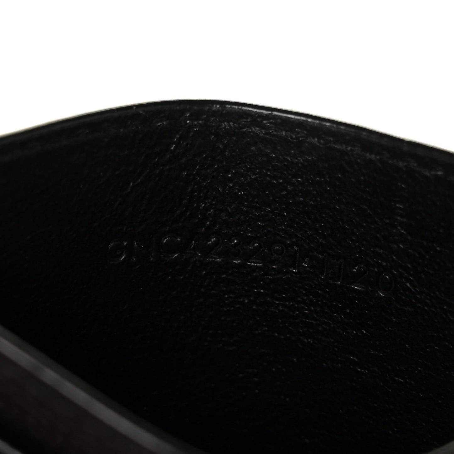 Grain De Poudre Matelasse Chevron Monogram Credit Card Case Black