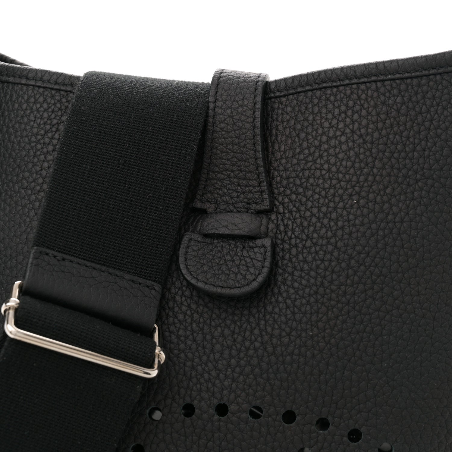 Hermes Taurillon Clemence EVELYNE III GM Black 8 of 11