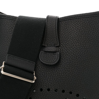 Hermes Taurillon Clemence EVELYNE III GM Black 8 of 11