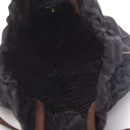 Prada Tessuto Nylon Jacquard Logo Tote Black 5 of 13