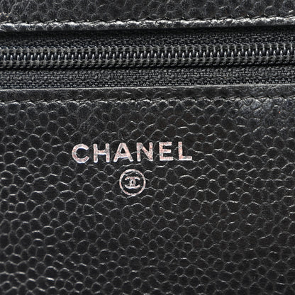 Chanel Caviar Quilted Wallet On Chain WOC Black 6 of 13