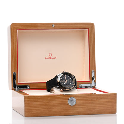 Omega Ceramic 18K Sedna Gold Alligator 45.5mm Seamaster Planet Ocean Automatic Watch Black 215.63.46.22.01.001 5 of 5