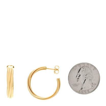 Tiffany 18K Yellow Gold Paloma Picasso Small Melody Hoop Earrings 2 of 5
