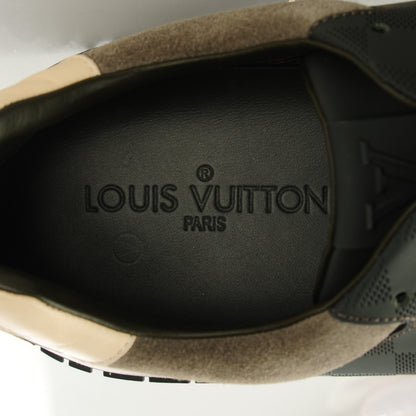 Louis Vuitton Suede Damier Run Away Sneakers 11 Vert 8 of 8