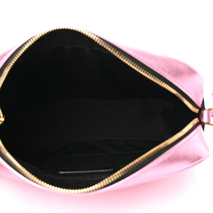 Saint Laurent Metallic Calfskin Matelasse Monogram Lou Camera Bag Vegas Pink 5 of 12