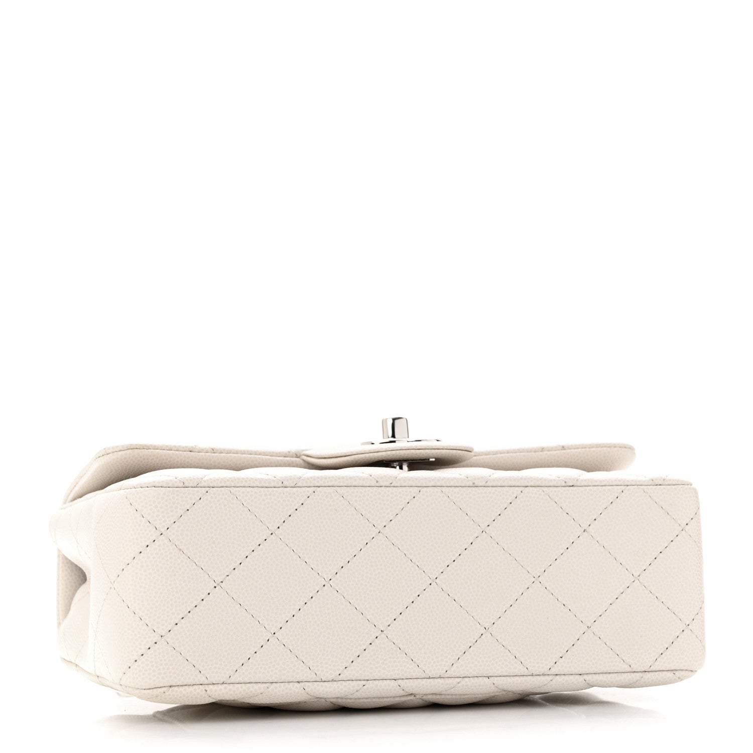 Chanel Caviar Quilted Mini Rectangular Flap Ivory 4 of 12