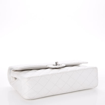 Chanel Caviar Quilted Medium Double Flap White 5 of 11
