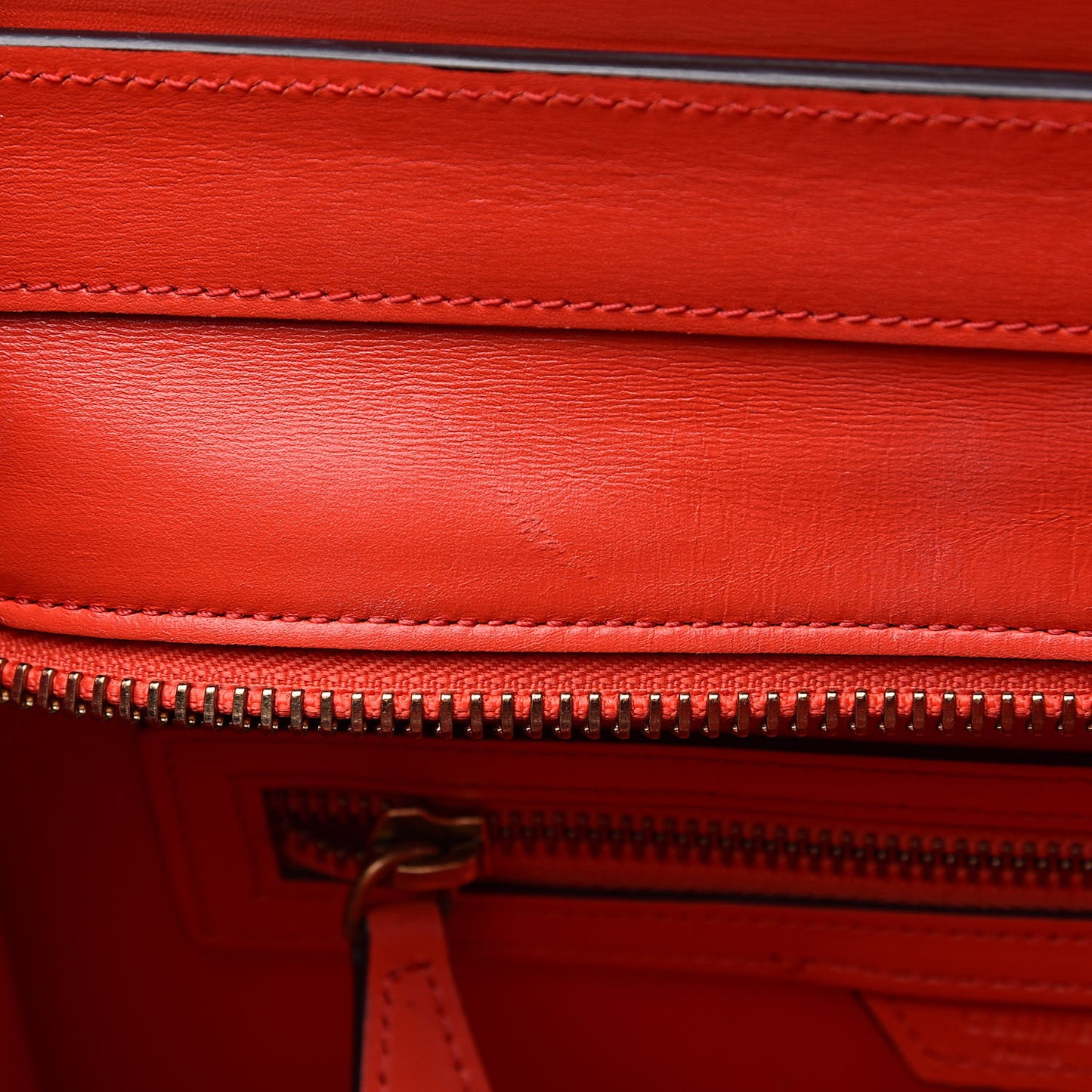 Smooth Calfskin Mini Luggage Coquelicot