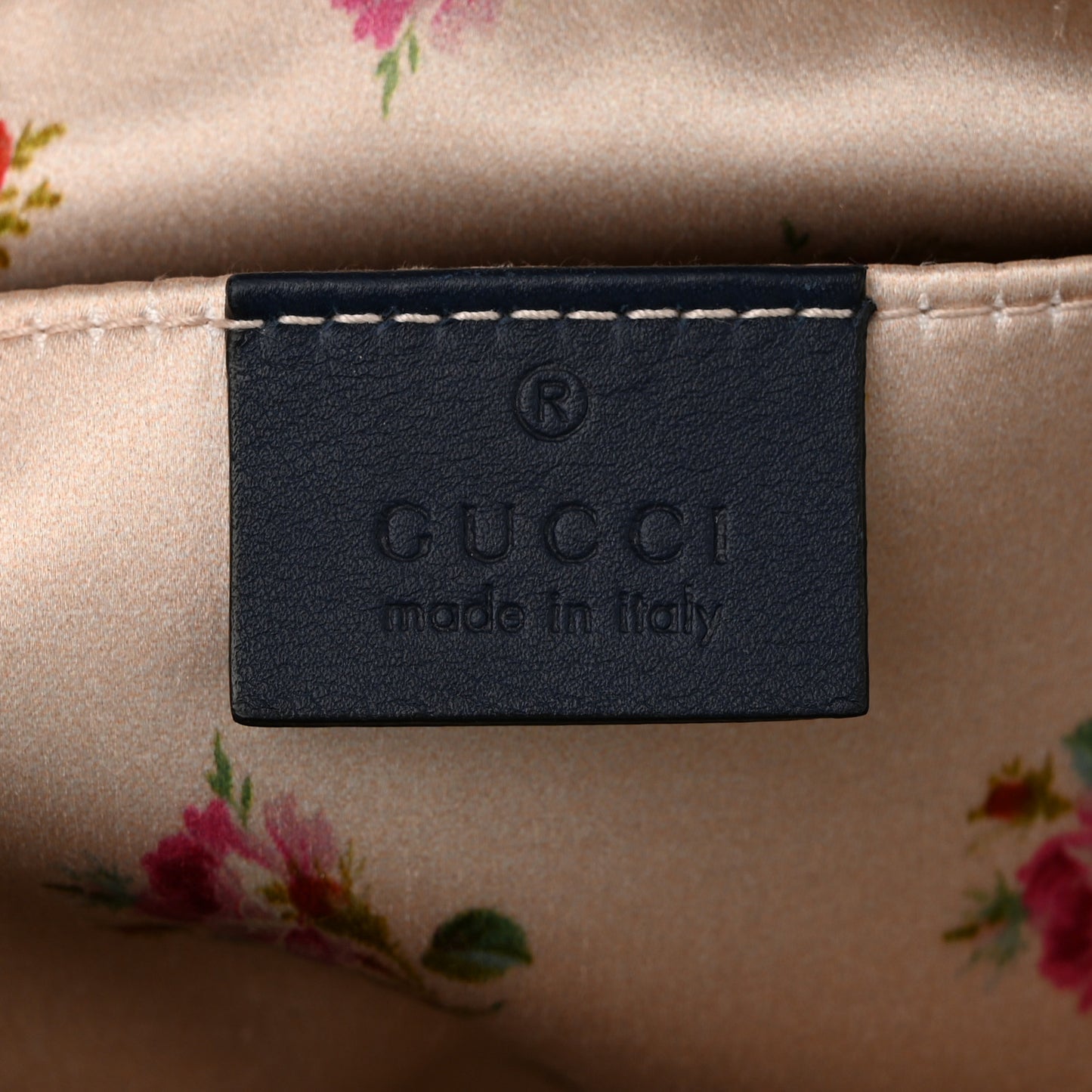 Denim Matelasse Small Pearly GG Marmont Chain Shoulder Bag Blue