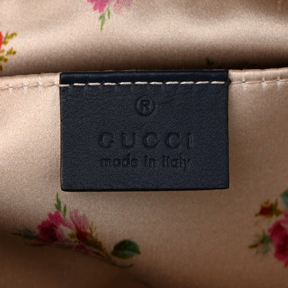 Gucci Denim Matelasse Small Pearly GG Marmont Chain Shoulder Bag Blue 6 of 11