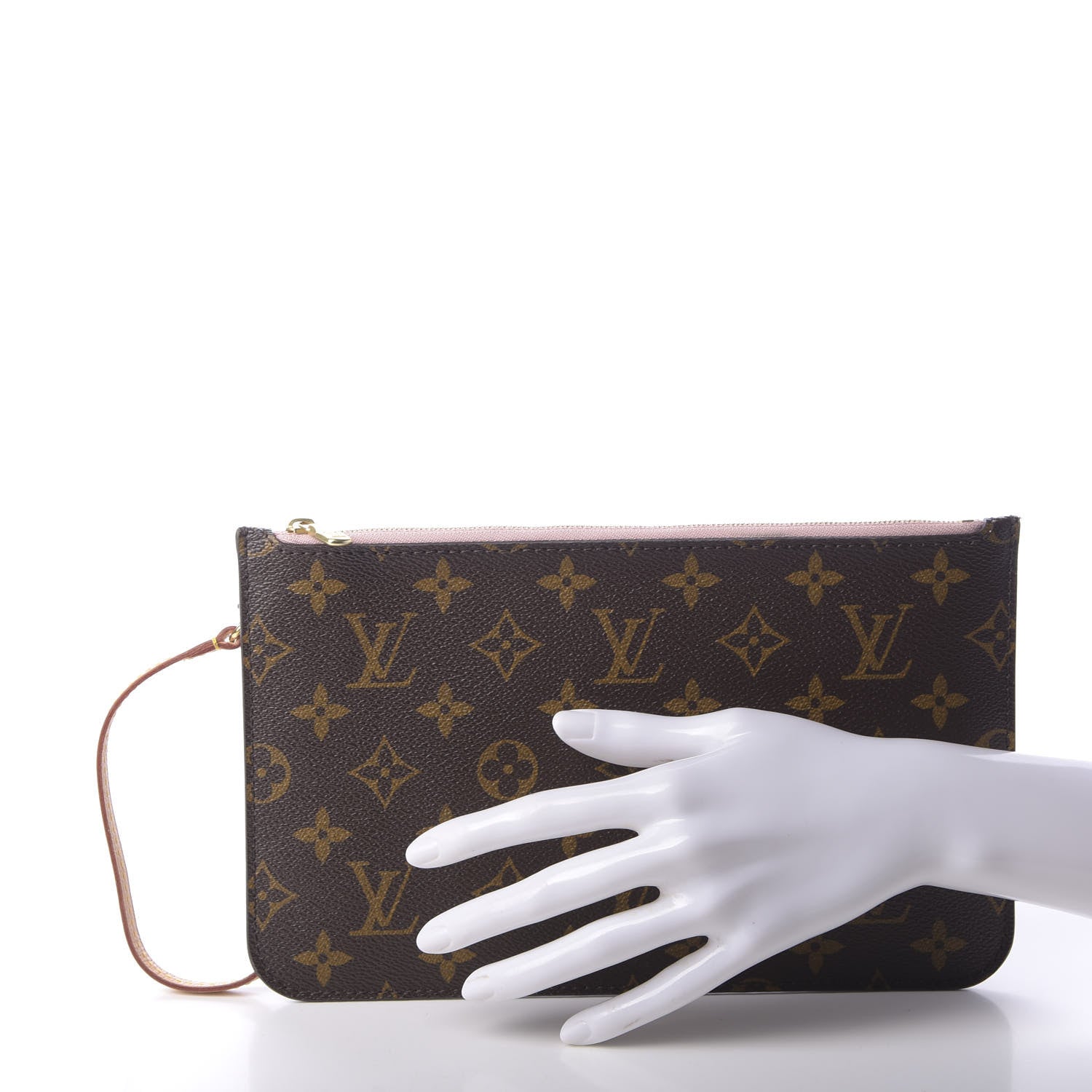 Louis Vuitton Monogram Neverfull MM GM Pochette Rose Ballerine 2 of 7