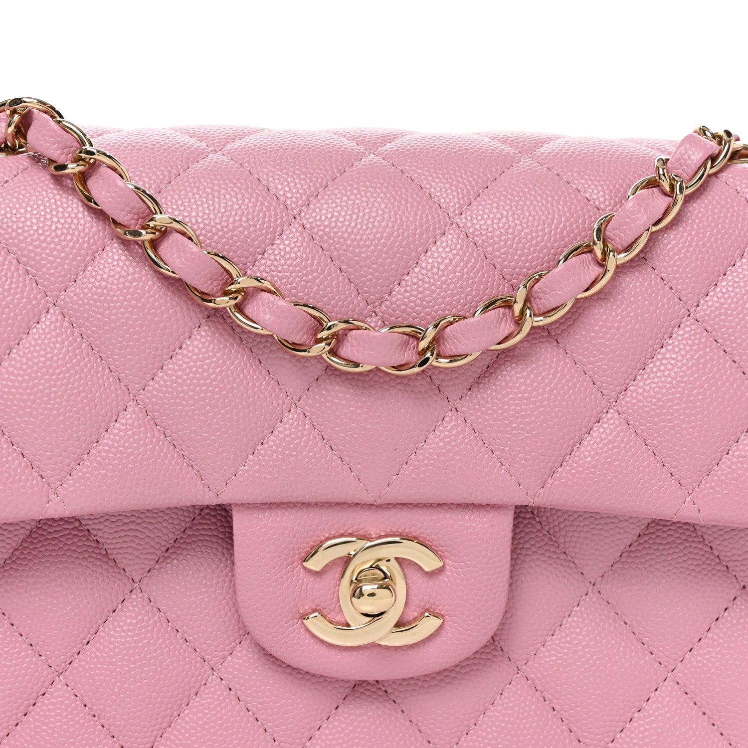 Chanel Caviar Quilted Small Double Flap Pink 8 of 11
