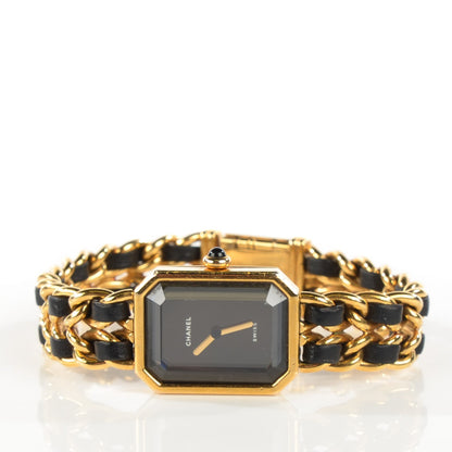 Chanel Stainless Steel Lambskin 20mm Chain Premiere Quartz Watch Gold L 3 of 6