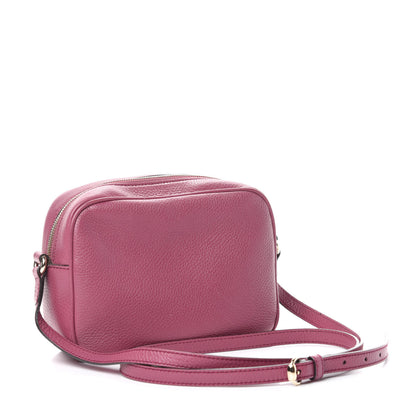 Gucci Pebbled Calfskin Small Soho Disco Bag Peonia Flower 3 of 12