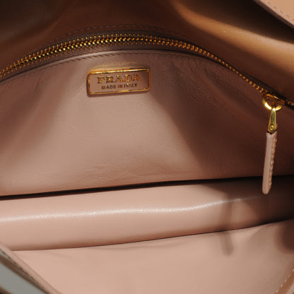 Prada Spazzolato Leather NM Pochette Nudo 5 of 8