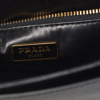 Prada Saffiano Bi-Color Crossbody Bag Inchiostro Black 6 of 15
