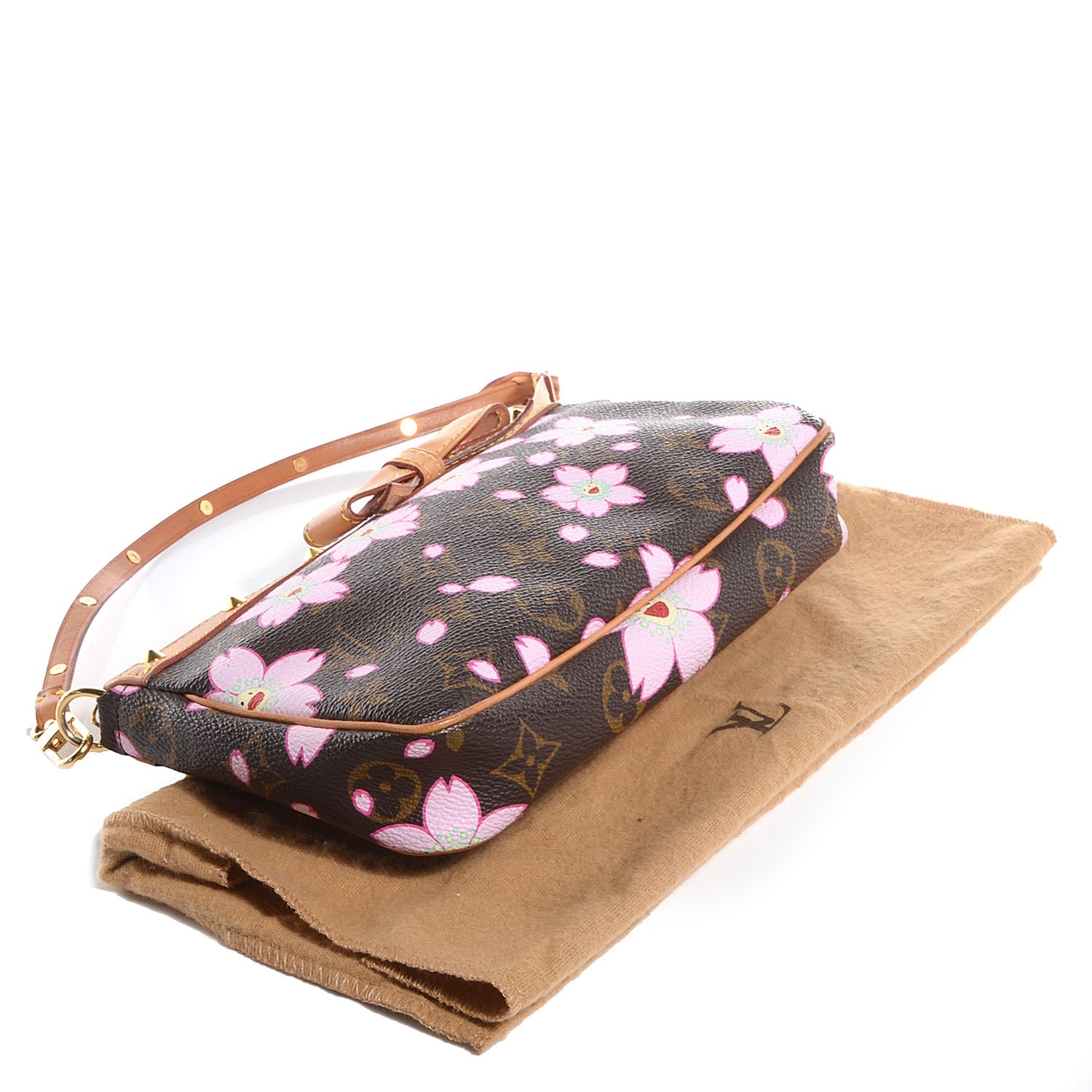 Louis Vuitton Monogram Cherry Blossom Pochette Accessories Brown 7 of 7
