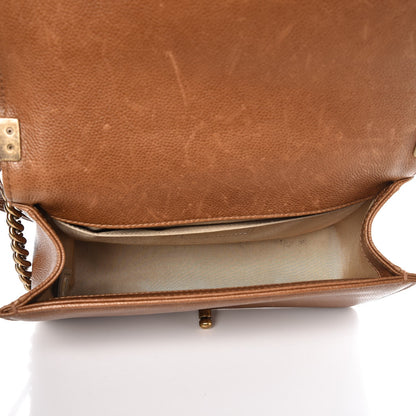 Chanel Caviar Quilted Medium Boy Flap Light Brown 5 of 14