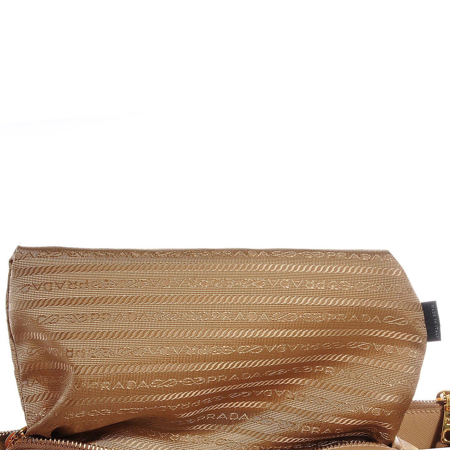 Saffiano Lux Large Double Zip Tote Sabbia