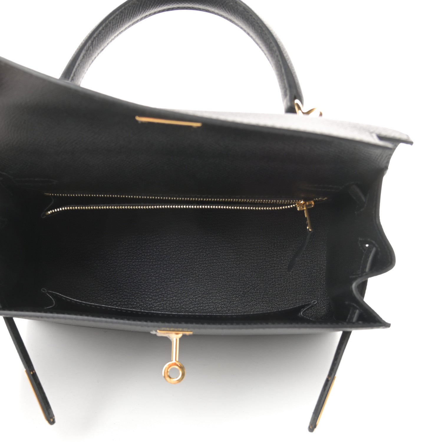 Hermes Epsom Kelly Sellier 25 Black 7 of 39