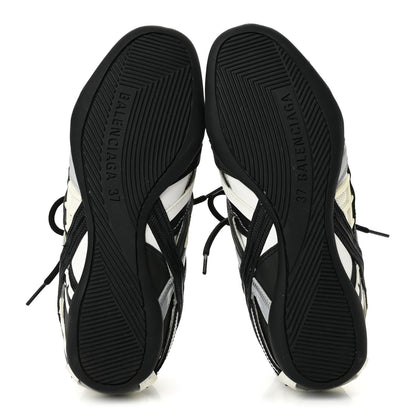Balenciaga Mesh Rubber Womens Drive Sneakers 37 Light Grey Black 6 of 9