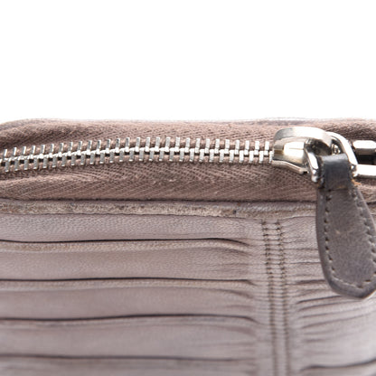 Prada Nappa Gaufre Zip Around Wallet Bambu 17 of 18