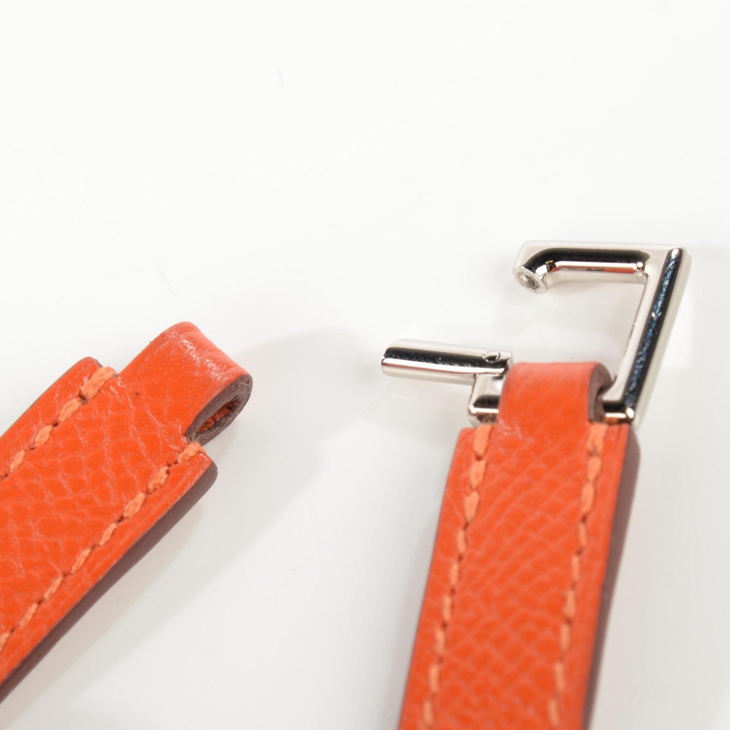 Hermes Epsom Micro Rivale Bracelet S Orange 7 of 7