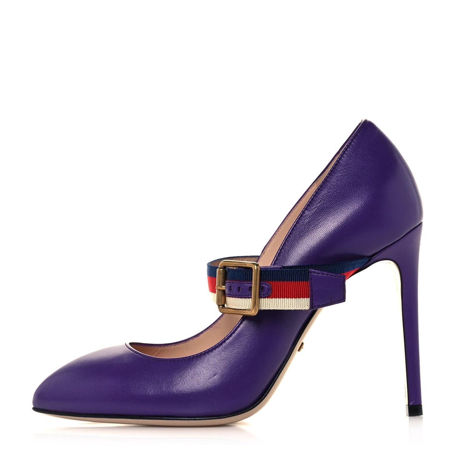Malaga Kid Sylvie High Heel Pumps 36.5 Shine Purple