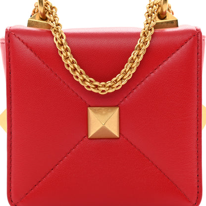 Valentino Garavani Nappa Mini Roman Stud Chain Bag Rouge Pur 7 of 7
