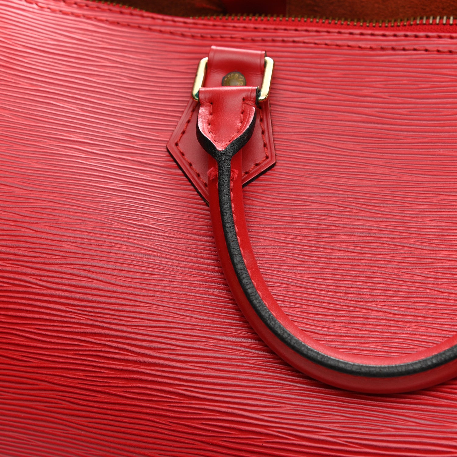 Louis Vuitton Epi Speedy 30 Castillan Red 15 of 18
