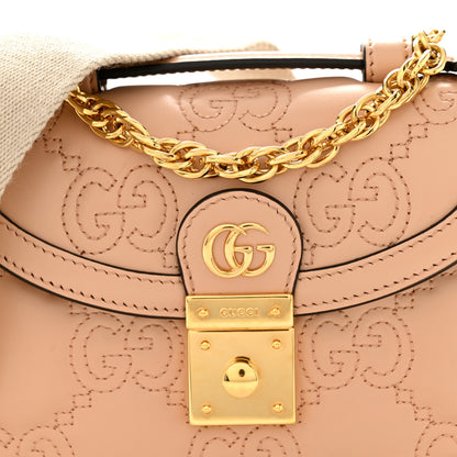 Gucci Calfskin GG Matelasse Mini Chain Top Handle Bag Light Pink 8 of 10