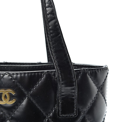Chanel Calfskin Quilted Small Surpique Stitch Tote Black 11 of 19