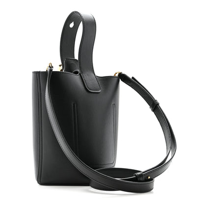 Loewe Smooth Calfskin Mini Pebble Bucket Bag Black 3 of 14
