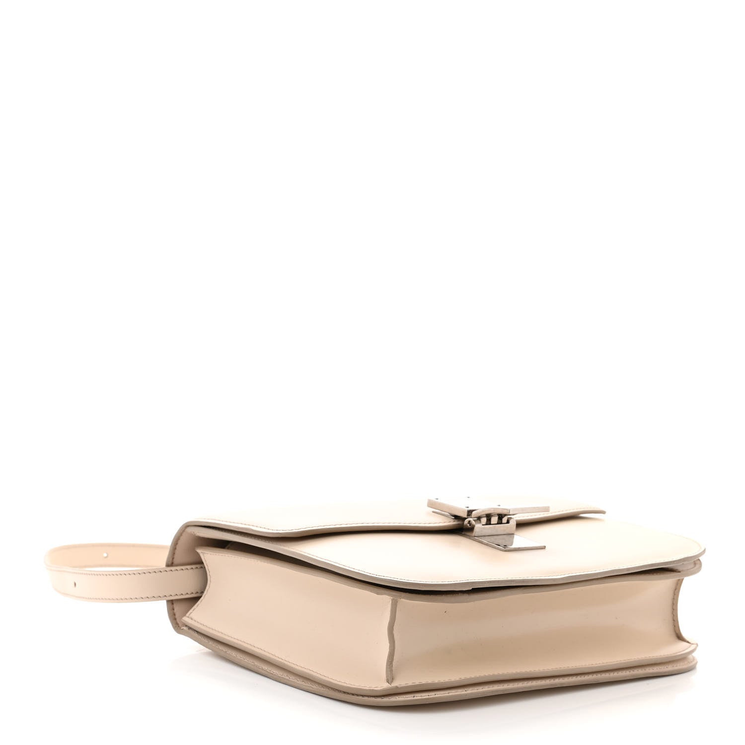 Celine Calfskin Medium Classic Box Flap Bag Cream 4 of 12