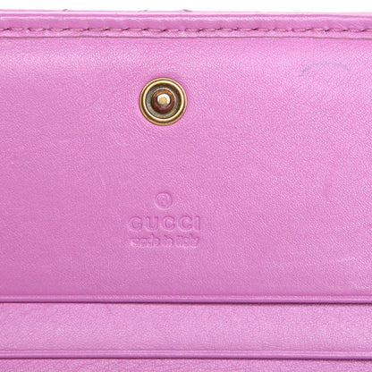 Gucci Calfskin Matelasse GG Marmont Card Case Candy Mousse 7 of 8