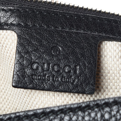 Gucci Pebbled Calfskin Medium Soho Chain Shoulder Bag Black 8 of 9