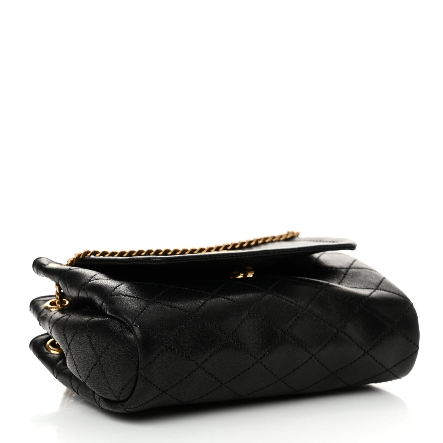 Saint Laurent Lambskin Quilted Monogram Mini Nolita Black 4 of 11