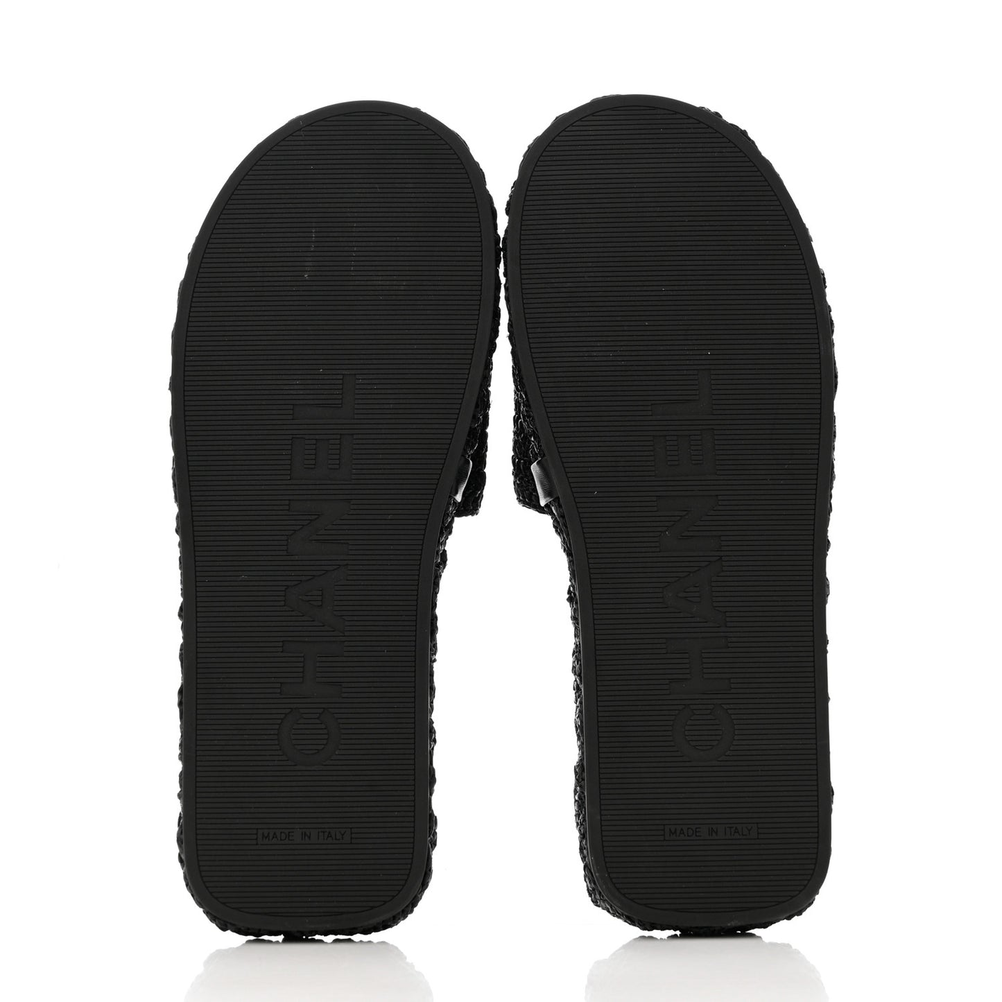 Cord Braided CC Mules 41 Black