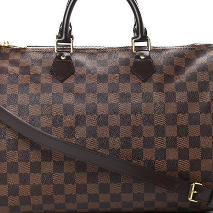 Louis Vuitton Damier Ebene Speedy Bandouliere 35 9 of 13