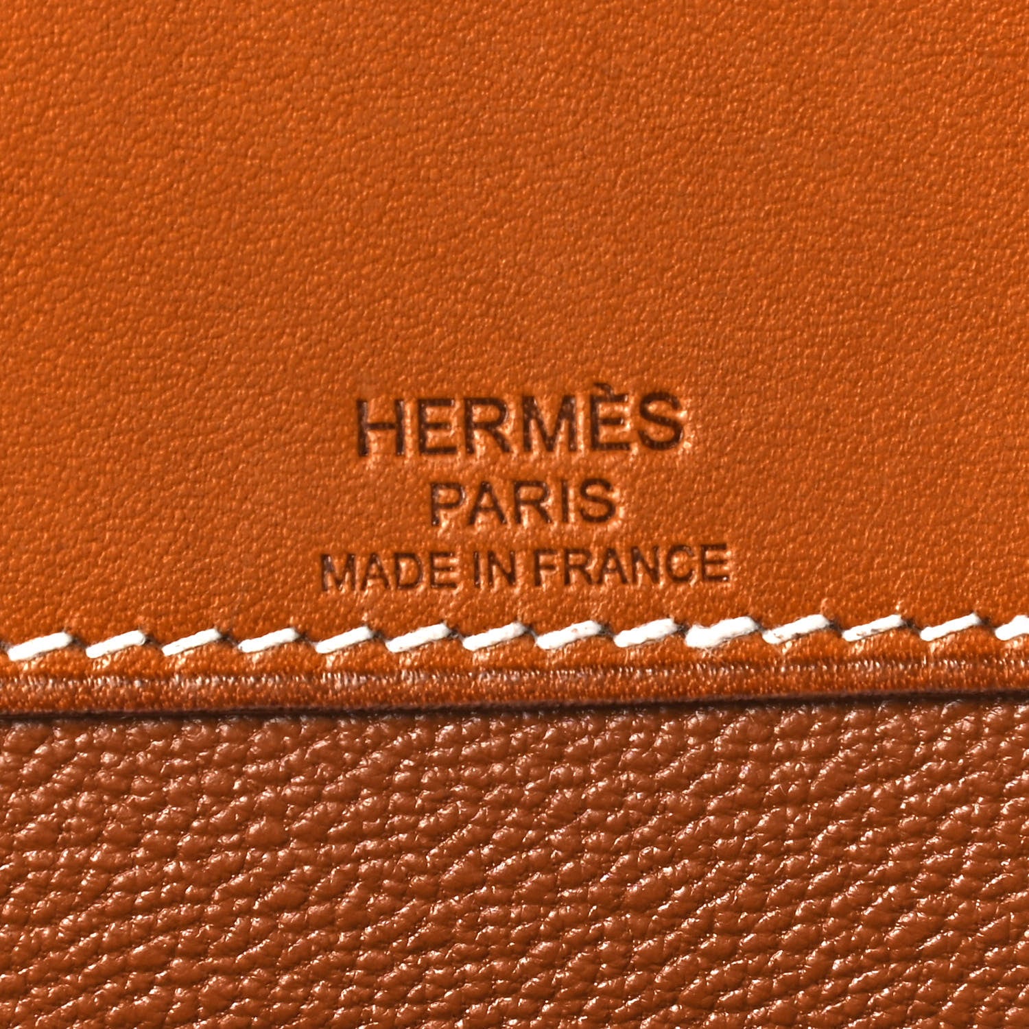 Hermes Toile H Barenia Kelly Depeches 25 Pouch Ecru Beige Fauve 6 of 9