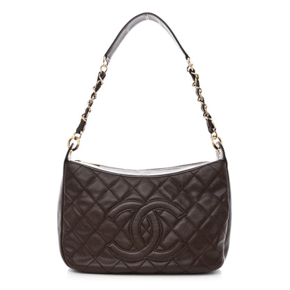 Chanel Caviar Quilted Timeless CC Shoulder Bag Brown 1 of 15