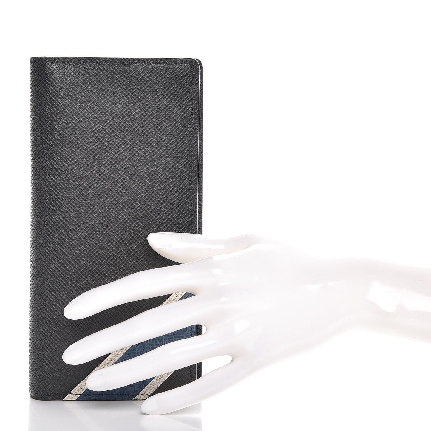 Taiga Stripe Brazza Wallet Ardoise