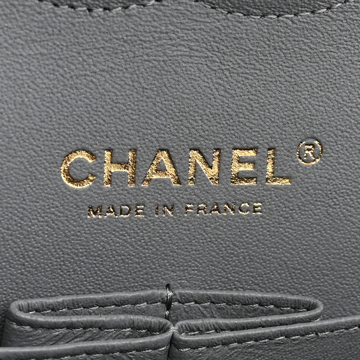 Chanel Caviar Quilted Medium Double Flap Grey 6 of 11