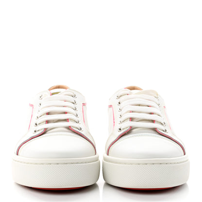 Christian Louboutin Calfskin Patent Vieirissima Flat Sneakers 37.5 White Multicolor 2 of 9