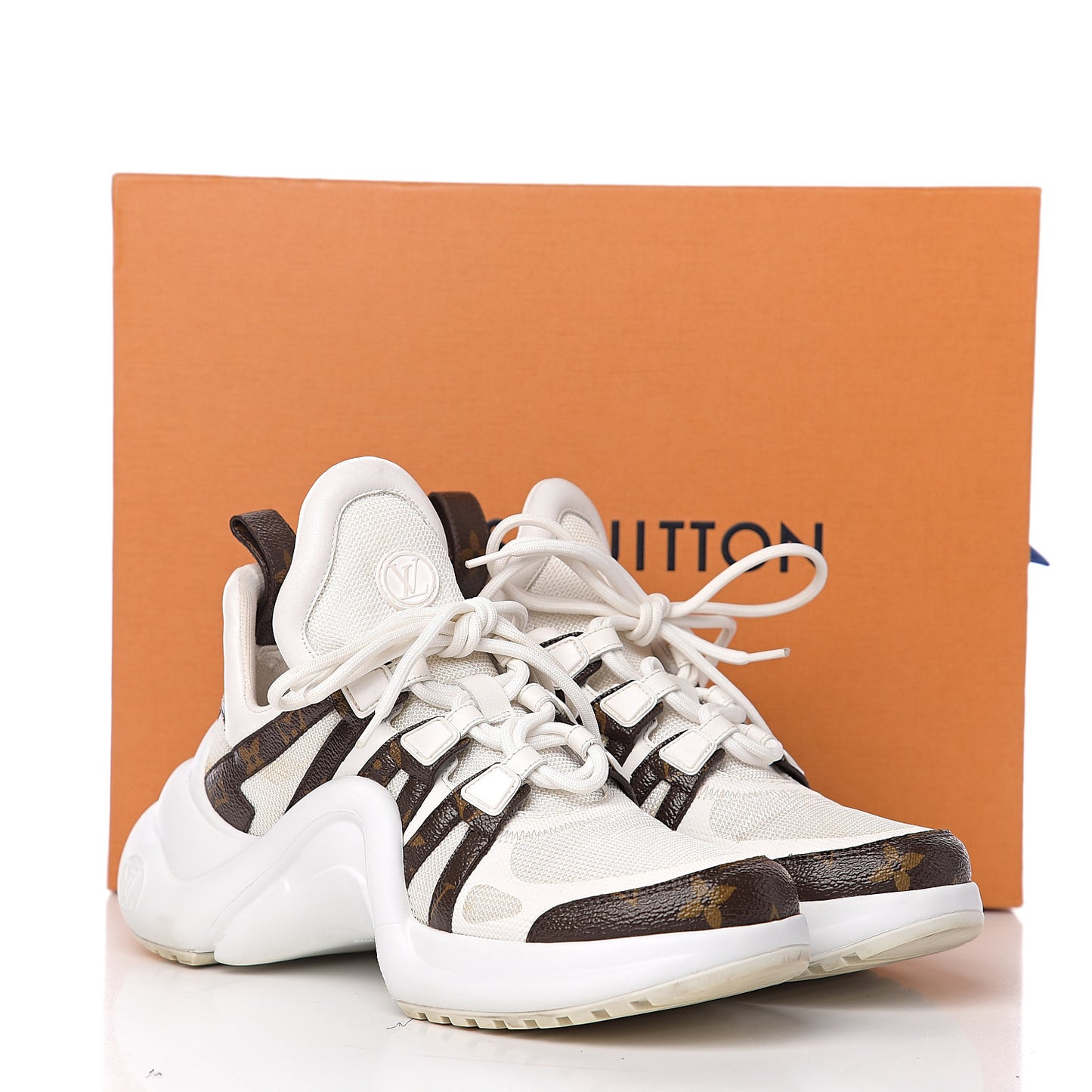 Patent Monogram LV Archlight Sneakers 38 White
