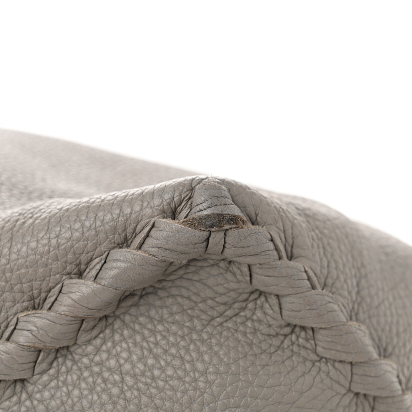 Cervo Lavato Deerskin Hobo Light Grey