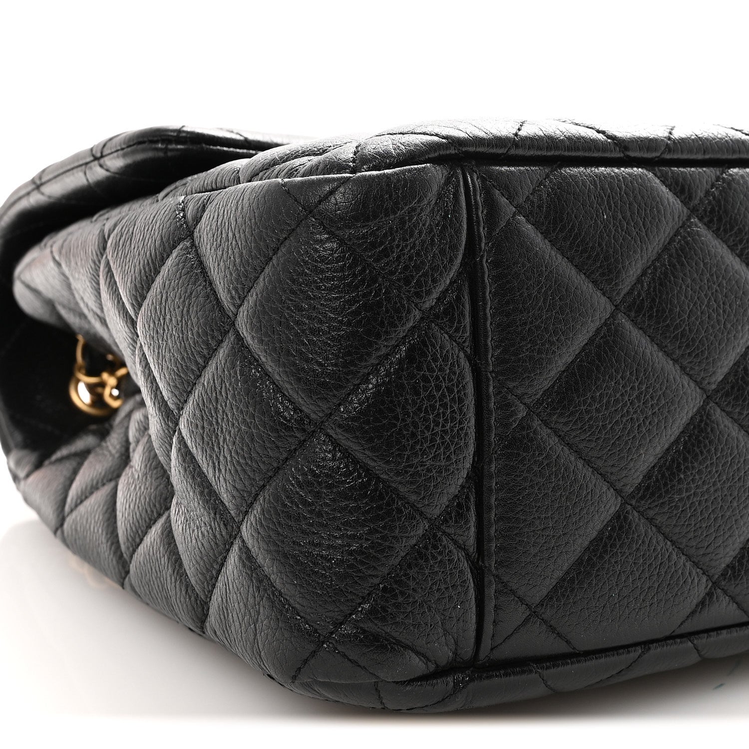 Chanel Grained Calfskin Quilted XXL Travel Flap Bag Black 9 of 10