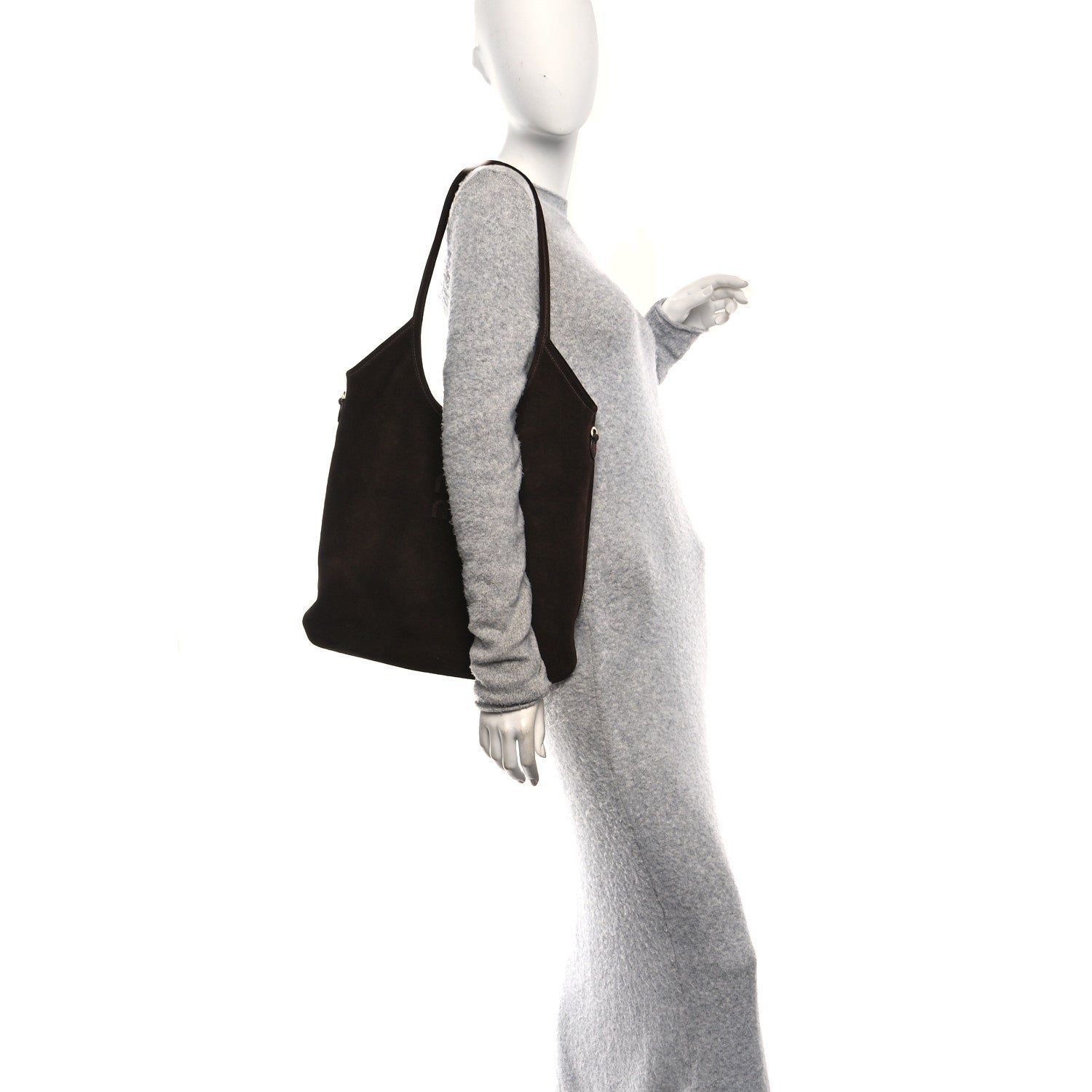 Miu Miu Camoscio Ivy Tote Moro 2 of 9