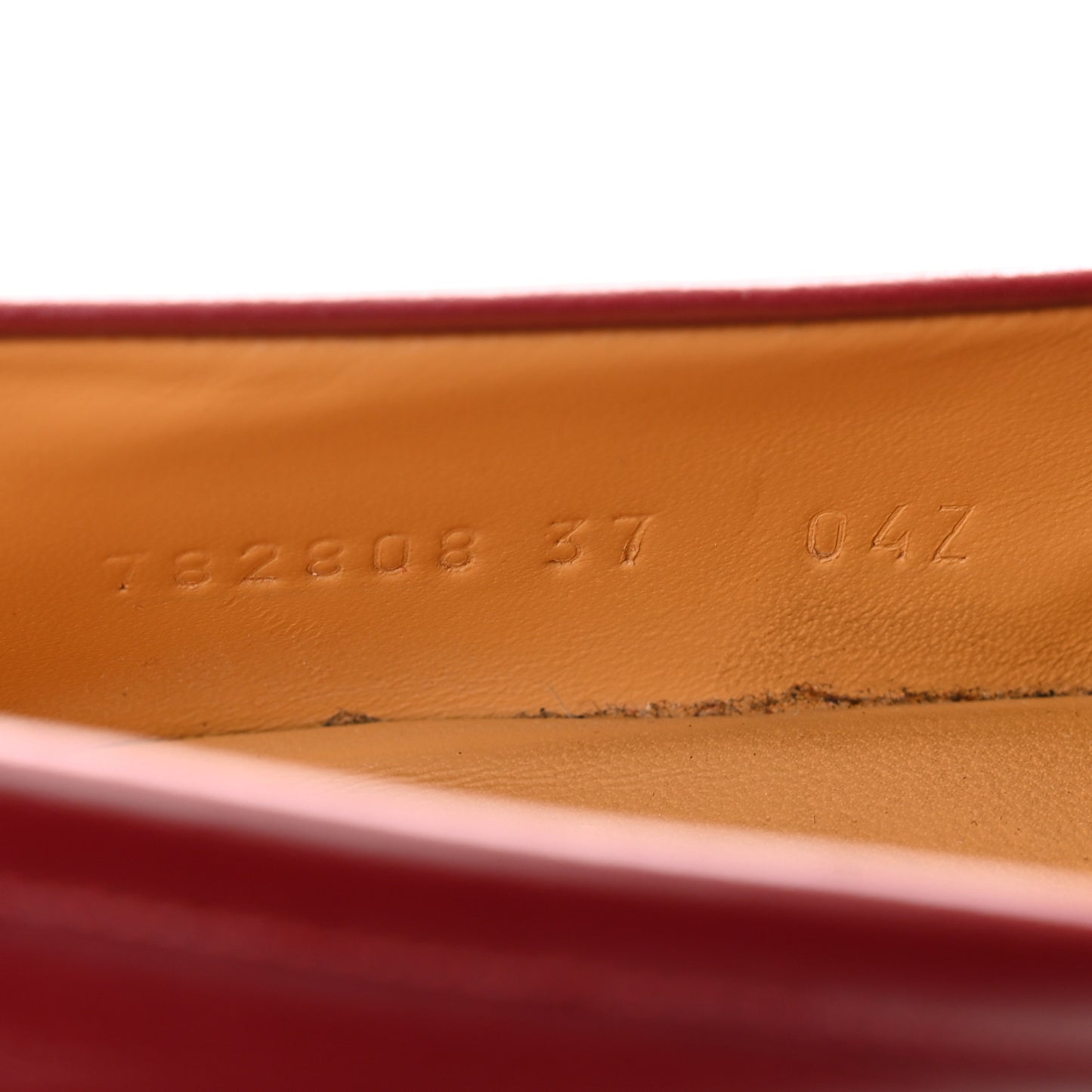 Ancora Calfskin Womens Horsebit Platform Loafers 37 Rosso